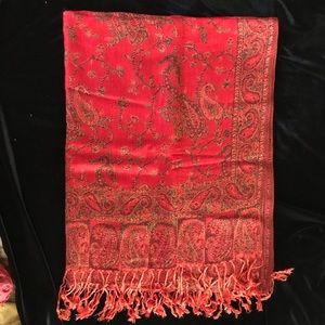 Red shawl